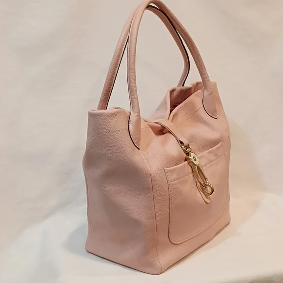 Dooney Bourke Large Logo Lock Shoulder Tote Blush Pink - Picture 3 of 16